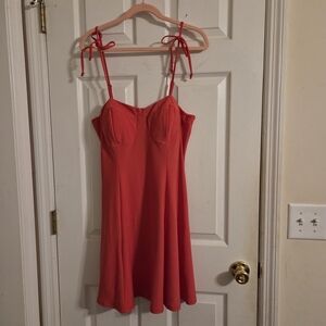 NWT Lily Rose Pink Mini Dress with Tie Straps Size XL